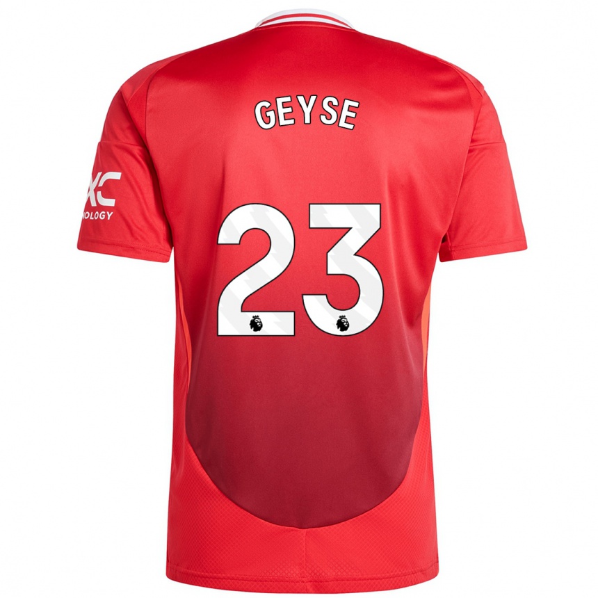 Men Football Geyse #23 Bright Red Home Jersey 2024/25 T-Shirt Australia