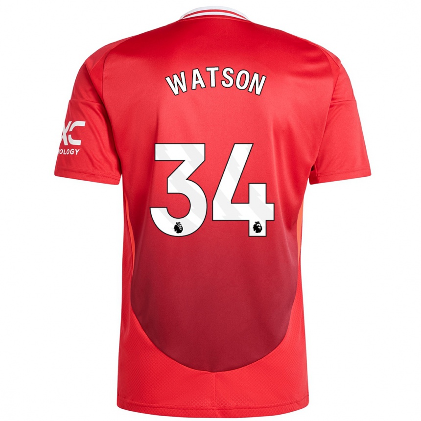 Men Football Emma Watson #34 Bright Red Home Jersey 2024/25 T-Shirt Australia