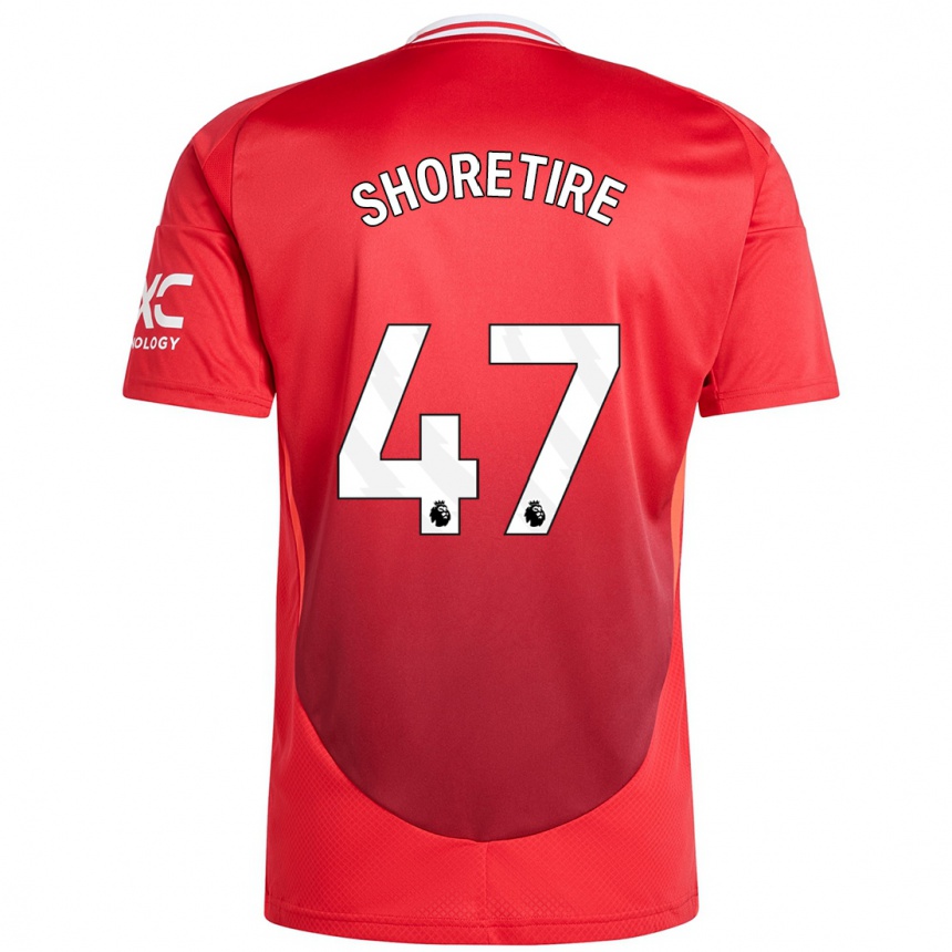 Men Football Shola Shoretire #47 Bright Red Home Jersey 2024/25 T-Shirt Australia