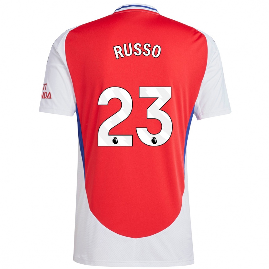 Men Football Alessia Russo #23 Red White Home Jersey 2024/25 T-Shirt Australia