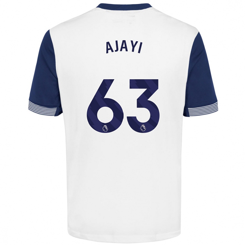 Men Football Damola Ajayi #63 White Blue Home Jersey 2024/25 T-Shirt Australia