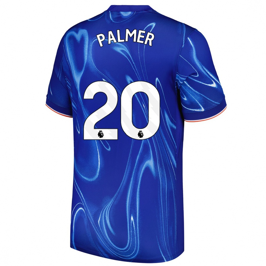 Men Football Cole Palmer #20 Blue White Home Jersey 2024/25 T-Shirt Australia