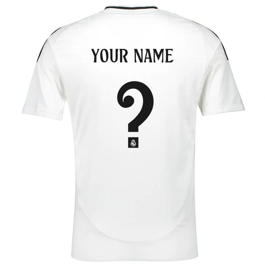 Men Football Your Name #0 White Home Jersey 2024/25 T-Shirt Australia