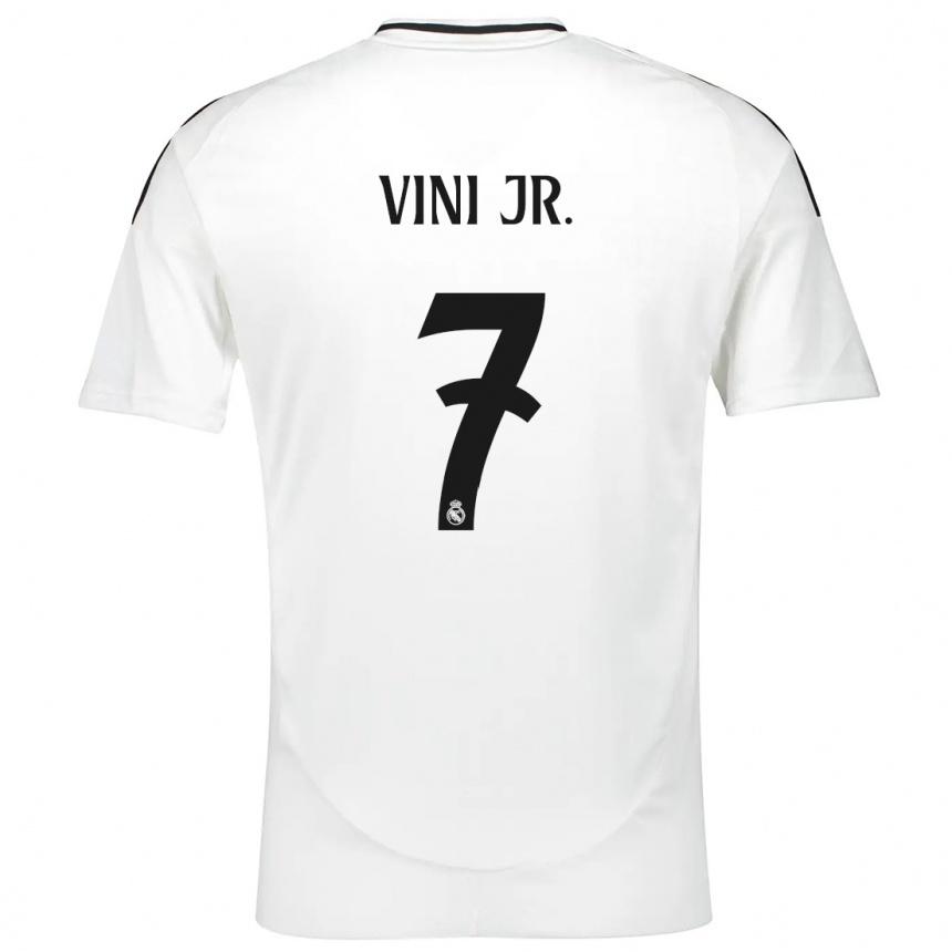 Men Football Vinicius Junior #7 White Home Jersey 2024/25 T-Shirt Australia