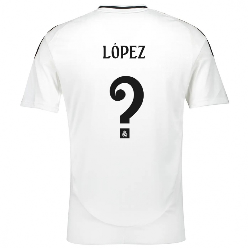 Men Football Noel López #0 White Home Jersey 2024/25 T-Shirt Australia