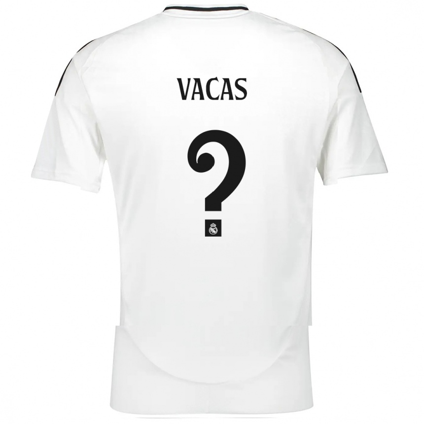 Men Football Juan Vacas #0 White Home Jersey 2024/25 T-Shirt Australia