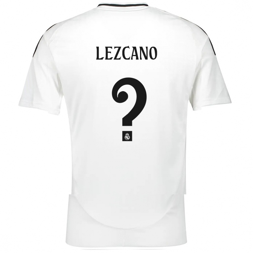 Men Football Álvaro Lezcano #0 White Home Jersey 2024/25 T-Shirt Australia