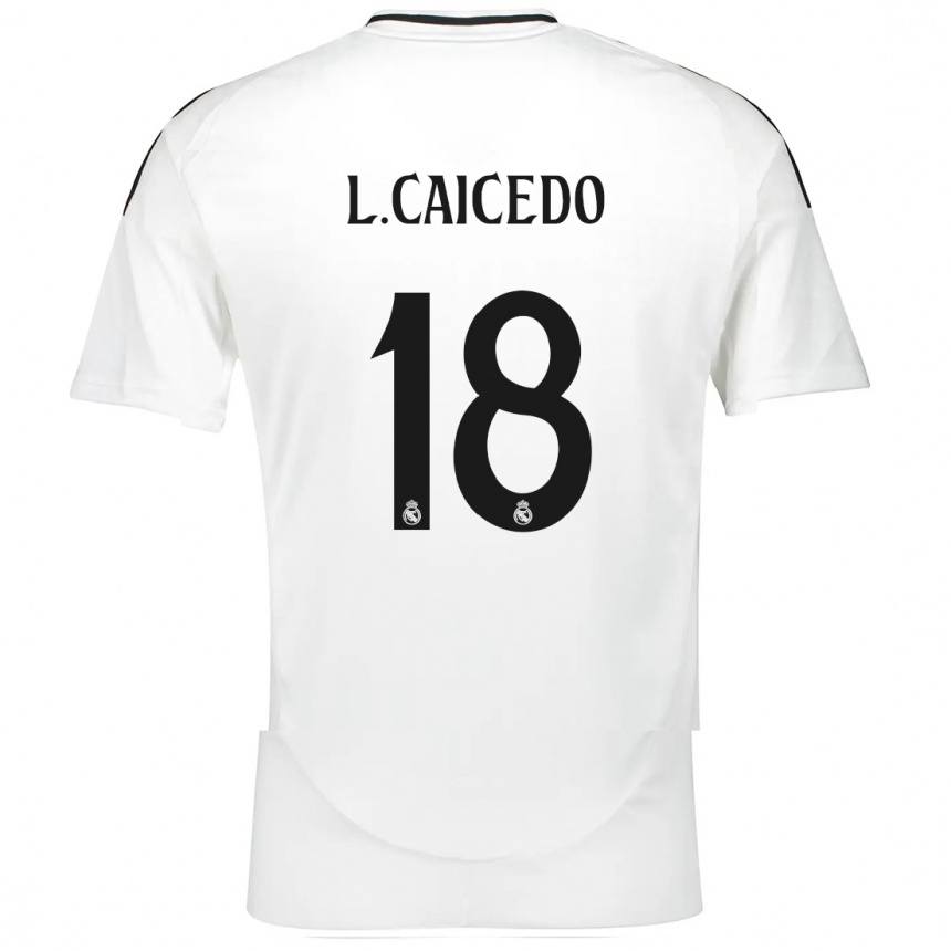 Men Football Linda Caicedo #18 White Home Jersey 2024/25 T-Shirt Australia