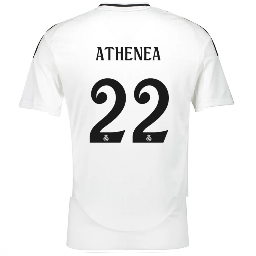 Men Football Athenea Del Castillo #22 White Home Jersey 2024/25 T-Shirt Australia