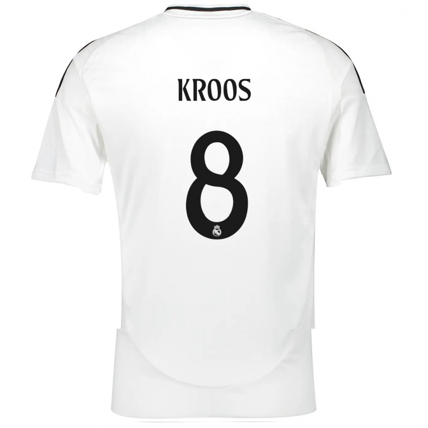 Men Football Toni Kroos #8 White Home Jersey 2024/25 T-Shirt Australia