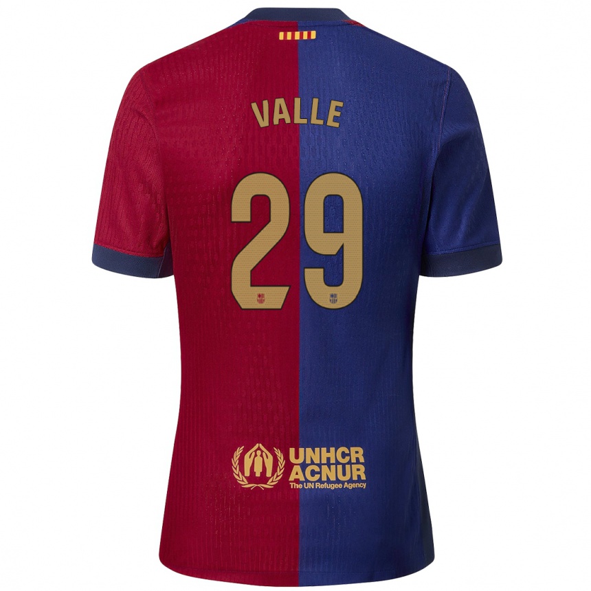 Men Football Álex Valle #29 Blue Red Home Jersey 2024/25 T-Shirt Australia