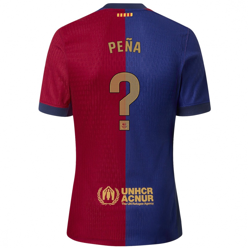 Men Football Pablo Peña #0 Blue Red Home Jersey 2024/25 T-Shirt Australia