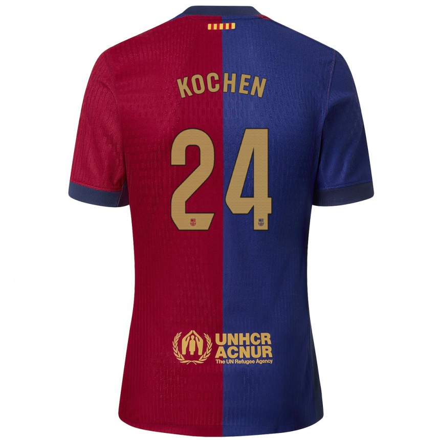 Men Football Diego Kochen #24 Blue Red Home Jersey 2024/25 T-Shirt Australia