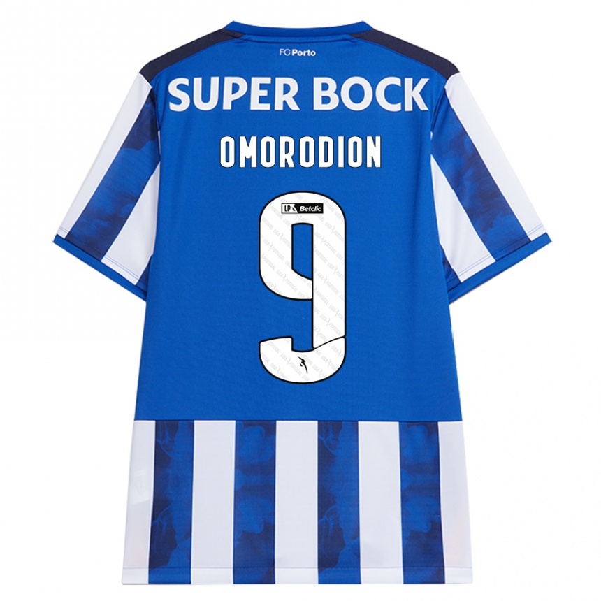 Men Football Samu Omorodion #9 Blue White Home Jersey 2024/25 T-Shirt Australia