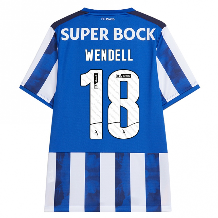 Men Football Wendell #18 Blue White Home Jersey 2024/25 T-Shirt Australia