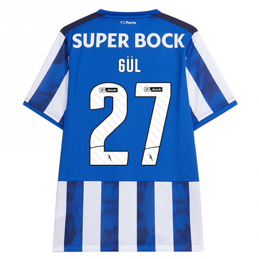 Men Football Deniz Gül #27 Blue White Home Jersey 2024/25 T-Shirt Australia