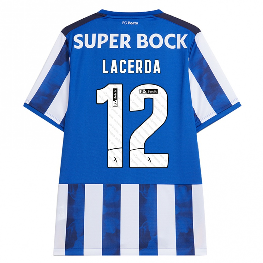 Men Football Lacerda #12 Blue White Home Jersey 2024/25 T-Shirt Australia