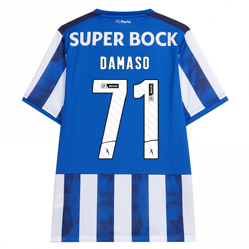 Men Football Nico Damaso #71 Blue White Home Jersey 2024/25 T-Shirt Australia