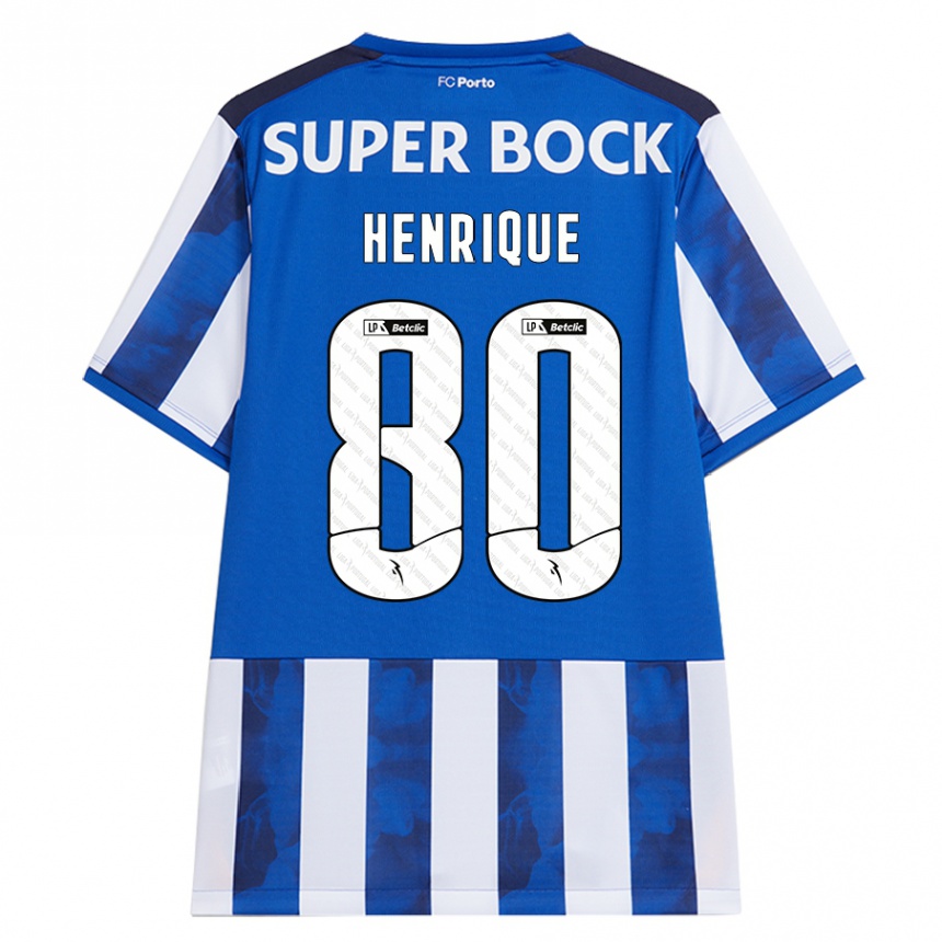 Men Football Kaio Henrique #80 Blue White Home Jersey 2024/25 T-Shirt Australia