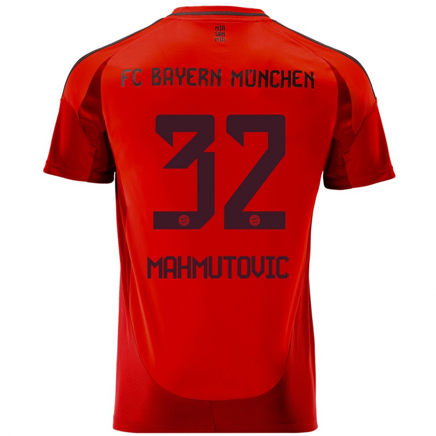 Men Football Ena Mahmutovic #32 Red Home Jersey 2024/25 T-Shirt Australia