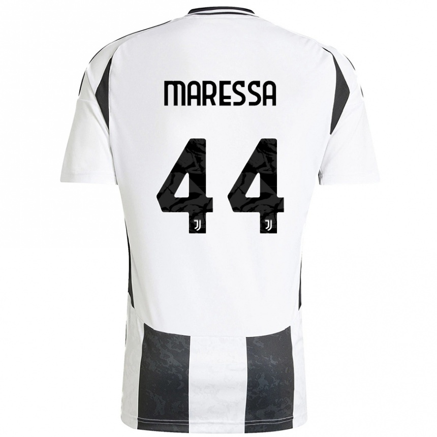 Men Football Tommaso Maressa #44 White Black Home Jersey 2024/25 T-Shirt Australia