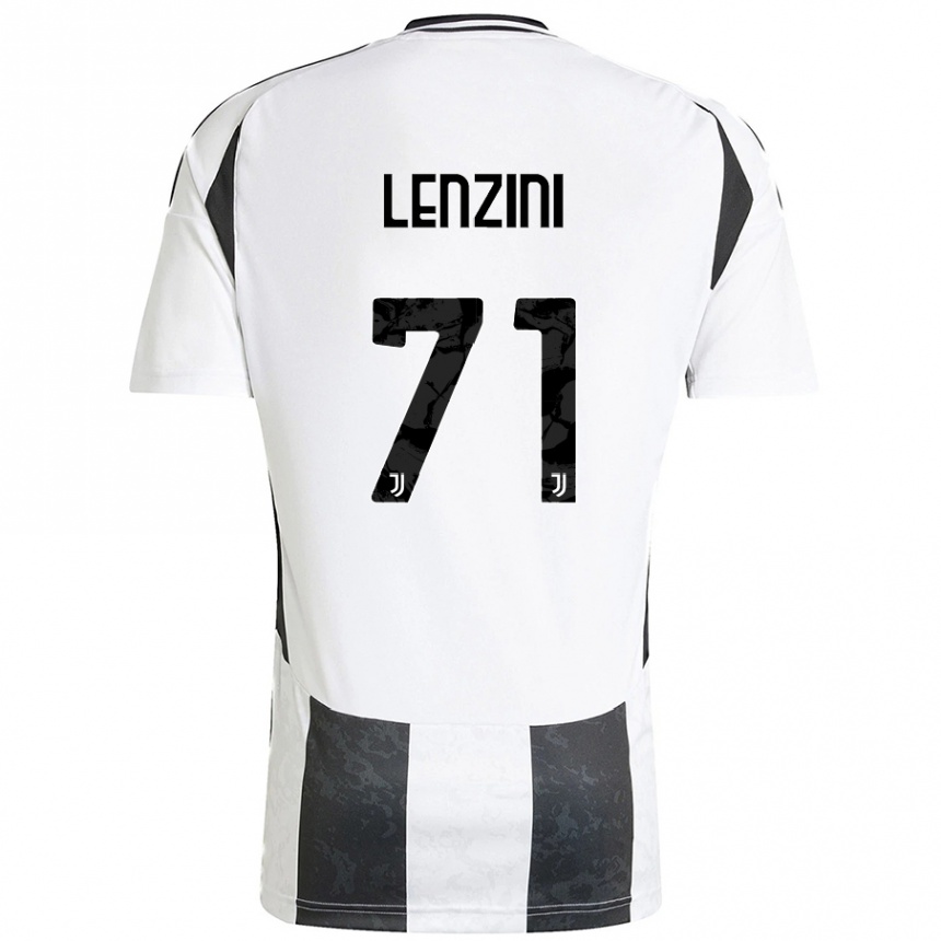 Men Football Martina Lenzini #71 White Black Home Jersey 2024/25 T-Shirt Australia