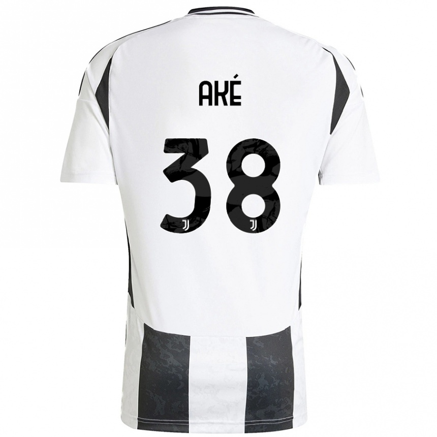 Men Football Marley Ake #38 White Black Home Jersey 2024/25 T-Shirt Australia