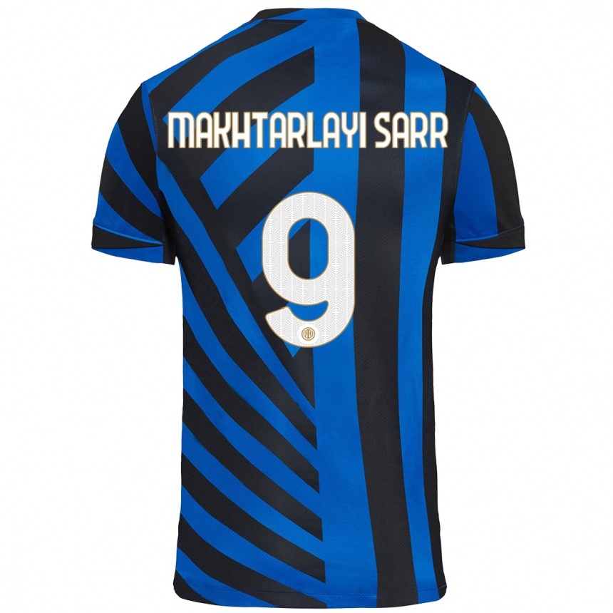 Men Football Amadou Makhtarlayi Sarr #9 Blue Black Home Jersey 2024/25 T-Shirt Australia