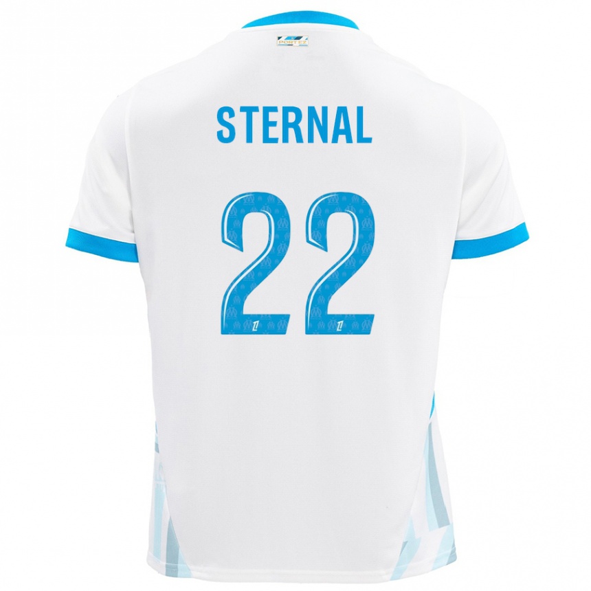 Men Football Enzo Sternal #22 White Sky Blue Home Jersey 2024/25 T-Shirt Australia