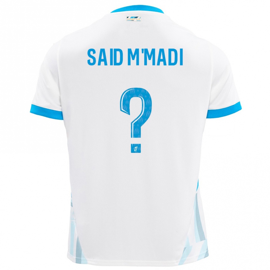 Men Football Yakine Said M'madi #0 White Sky Blue Home Jersey 2024/25 T-Shirt Australia