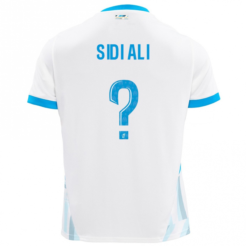 Men Football Sofiane Sidi Ali #0 White Sky Blue Home Jersey 2024/25 T-Shirt Australia