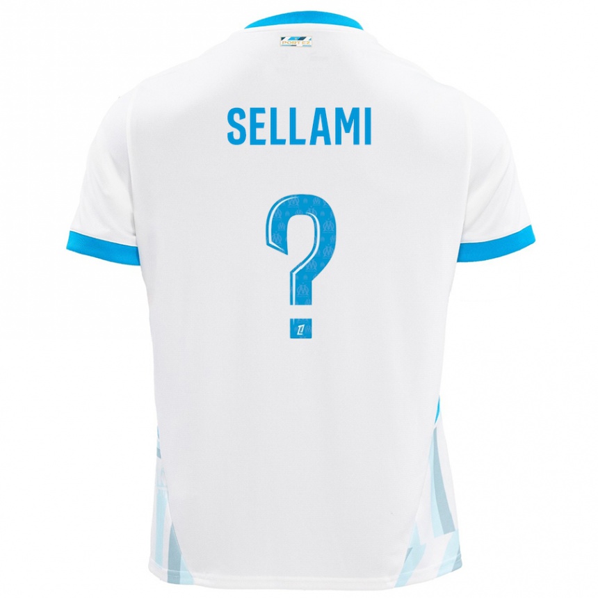 Men Football Yanis Sellami #0 White Sky Blue Home Jersey 2024/25 T-Shirt Australia