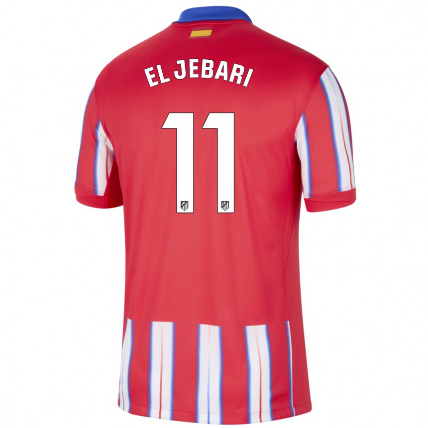 Men Football Salim El Jebari #11 Red White Blue Home Jersey 2024/25 T-Shirt Australia