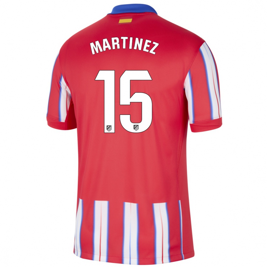 Men Football Daniel Martinez #15 Red White Blue Home Jersey 2024/25 T-Shirt Australia