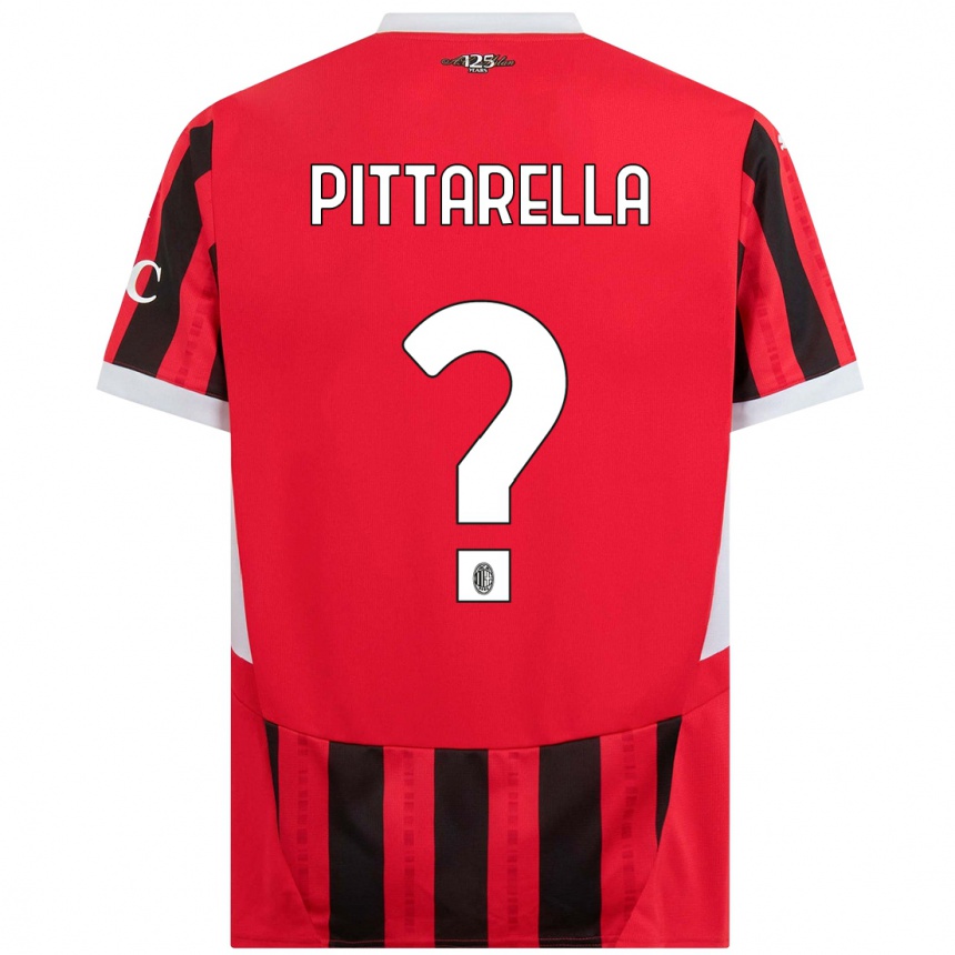 Men Football Matteo Pittarella #0 Red Black Home Jersey 2024/25 T-Shirt Australia