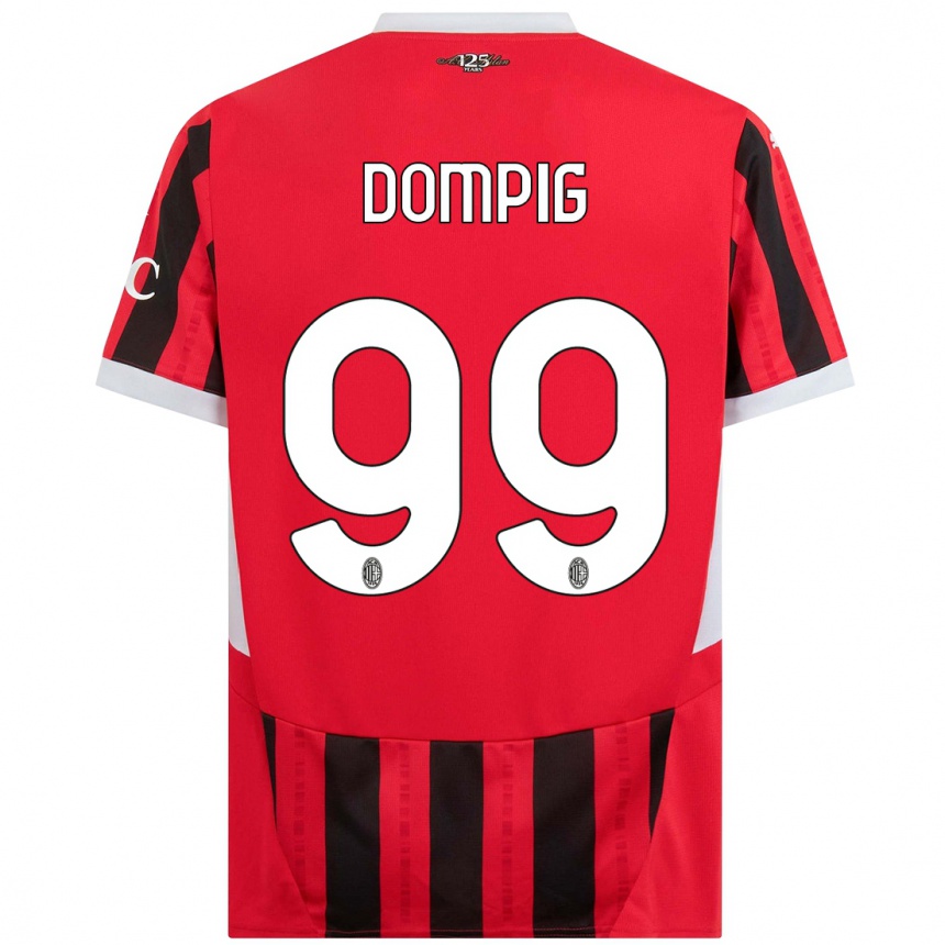 Men Football Chanté Dompig #99 Red Black Home Jersey 2024/25 T-Shirt Australia