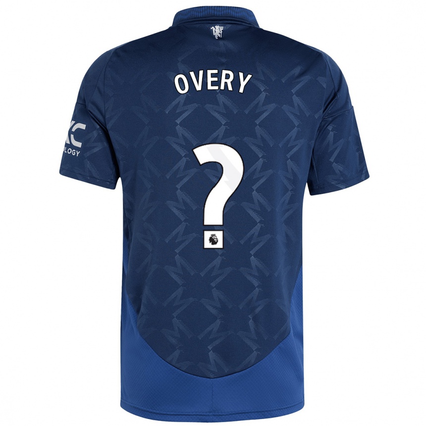 Men Football James Overy #0 Indigo Away Jersey 2024/25 T-Shirt Australia