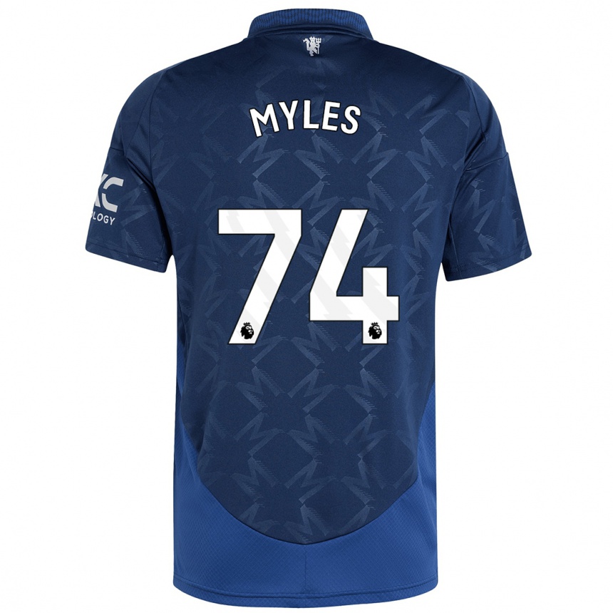 Men Football Tom Myles #74 Indigo Away Jersey 2024/25 T-Shirt Australia