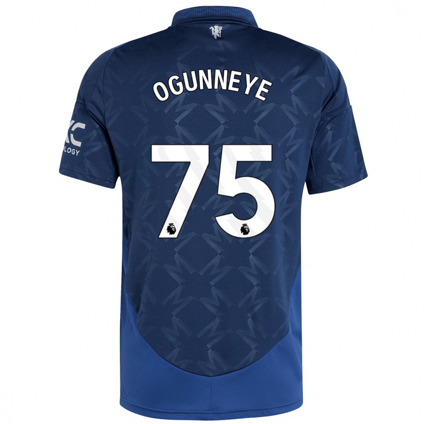 Men Football Habeeb Ogunneye #75 Indigo Away Jersey 2024/25 T-Shirt Australia