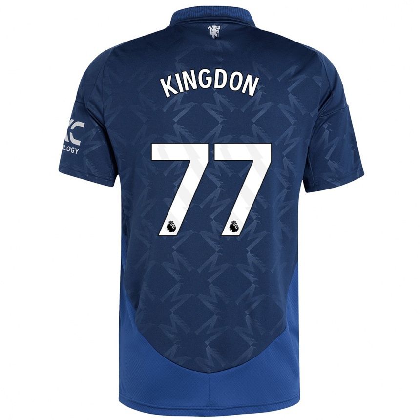 Men Football Jack Kingdon #77 Indigo Away Jersey 2024/25 T-Shirt Australia