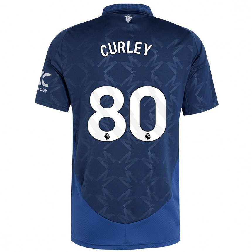 Men Football Ruben Curley #80 Indigo Away Jersey 2024/25 T-Shirt Australia