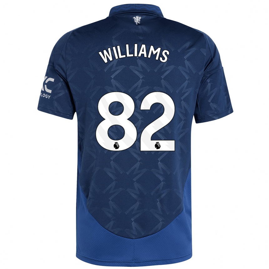 Men Football Ethan Williams #82 Indigo Away Jersey 2024/25 T-Shirt Australia