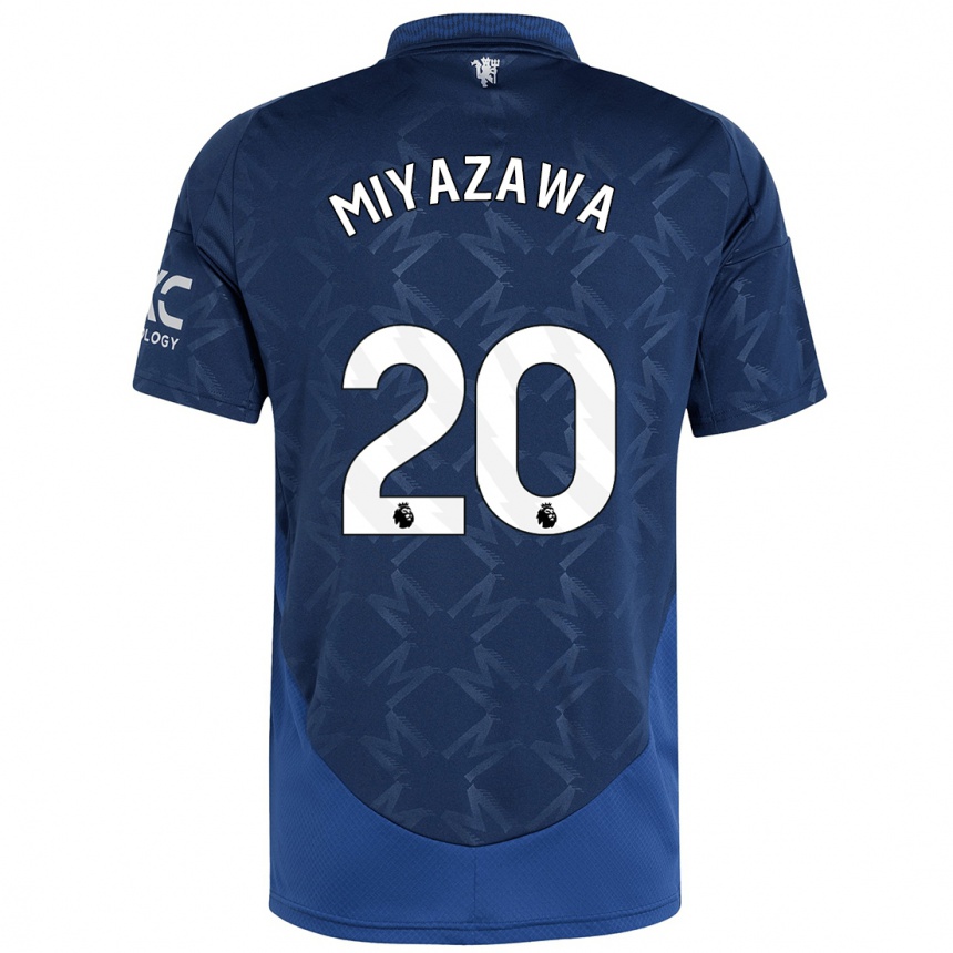 Men Football Hinata Miyazawa #20 Indigo Away Jersey 2024/25 T-Shirt Australia