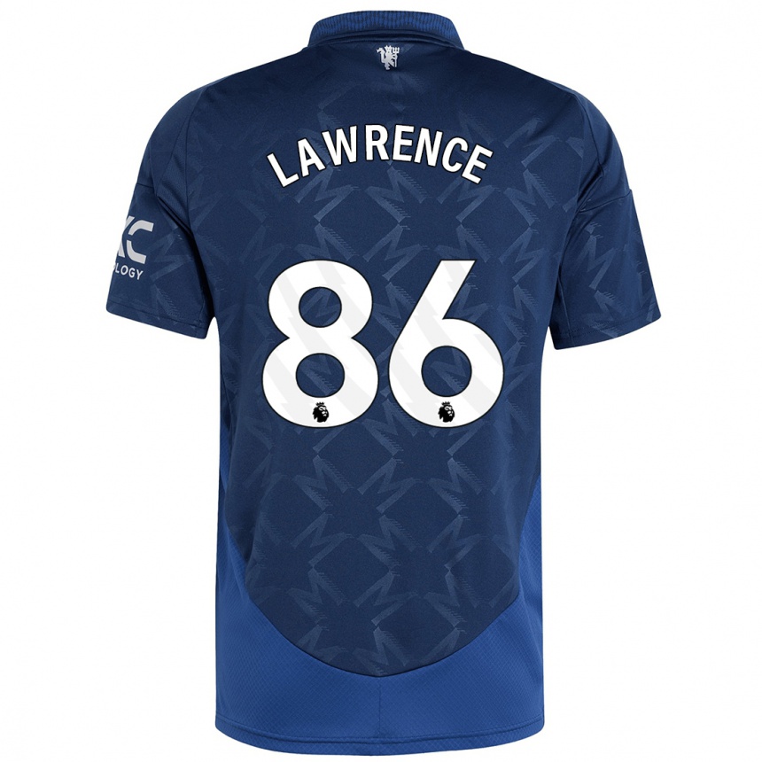 Men Football Marcus Lawrence #86 Indigo Away Jersey 2024/25 T-Shirt Australia