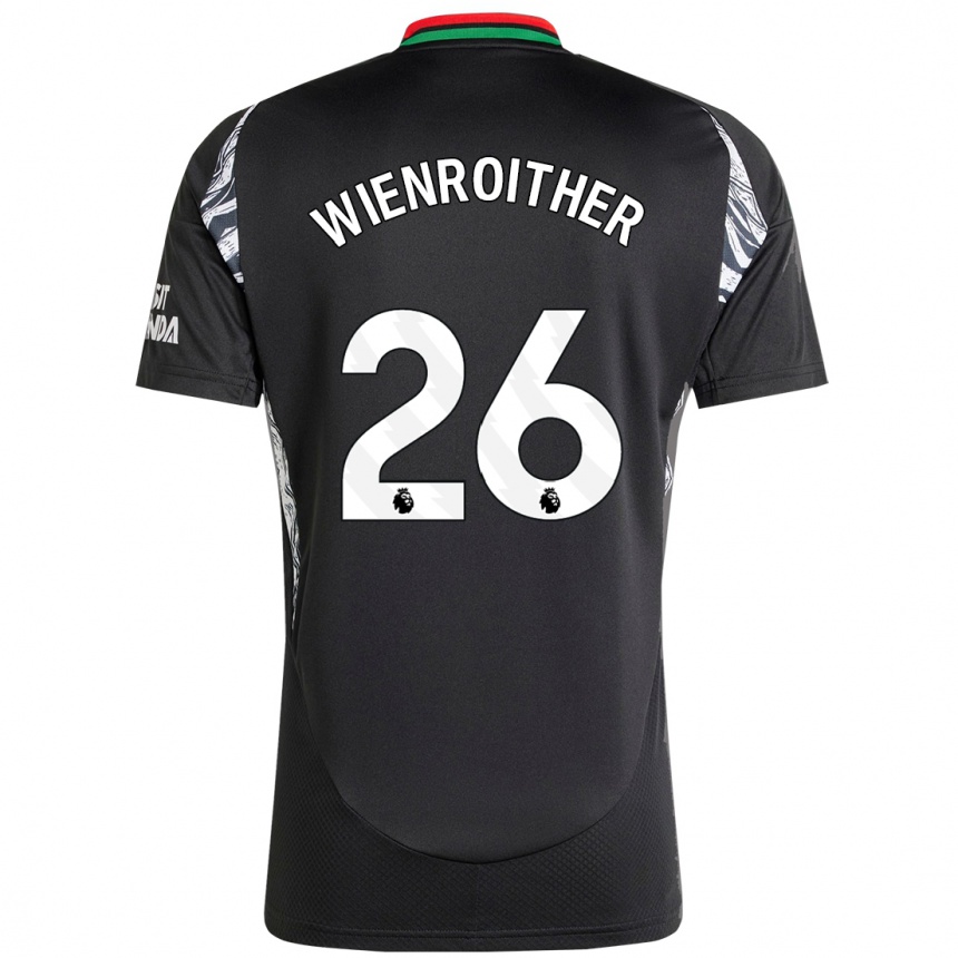 Men Football Laura Wienroither #26 Black Away Jersey 2024/25 T-Shirt Australia