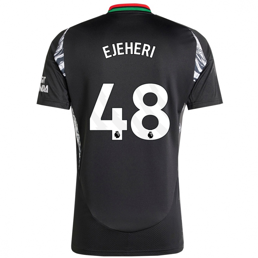 Men Football Ovie Ejeheri #48 Black Away Jersey 2024/25 T-Shirt Australia