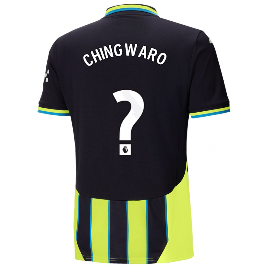 Men Football Seth Chingwaro #0 Blue Yellow Away Jersey 2024/25 T-Shirt Australia