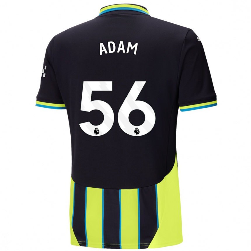 Men Football Josh Adam #56 Blue Yellow Away Jersey 2024/25 T-Shirt Australia