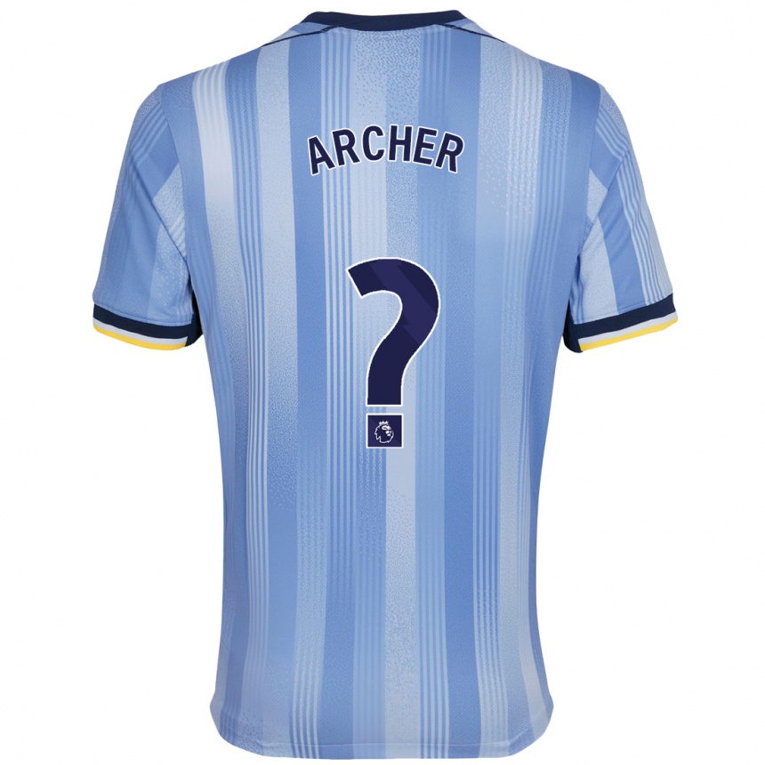 Men Football Samual Archer #0 Light Blue Away Jersey 2024/25 T-Shirt Australia