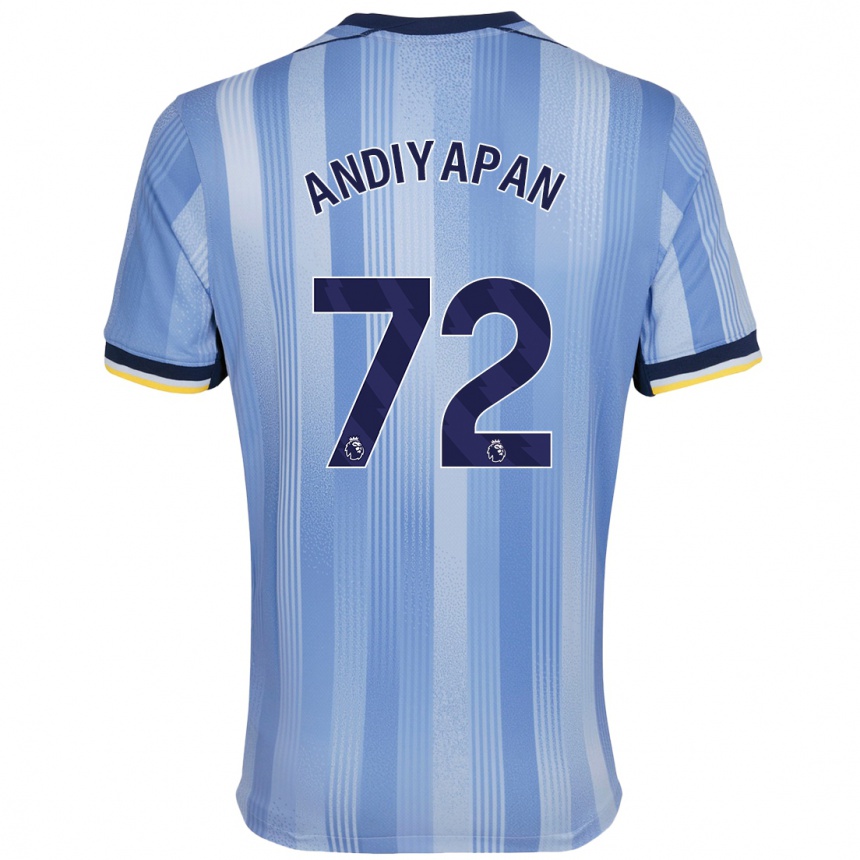 Men Football William Andiyapan #72 Light Blue Away Jersey 2024/25 T-Shirt Australia